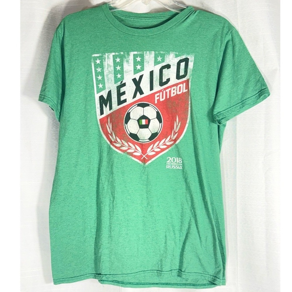 Mexico Fútbol 2018 FIFA Russia size Medium Soccer distressed print - Picture 2 of 5